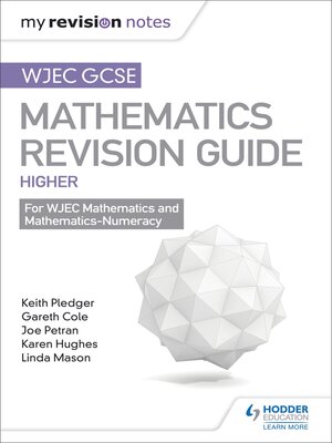 cover image of WJEC GCSE Maths Higher